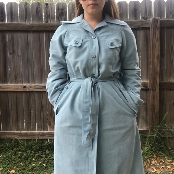 70s Suede Trenchcoat - Picture 5 of 6